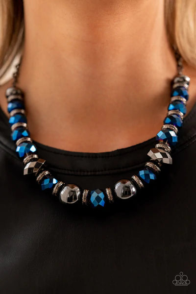 Interstellar Influencer Blue Necklace