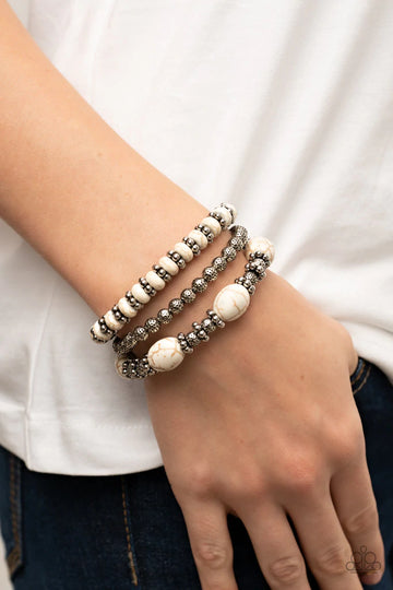 Taken by Sandstorm White Bracelet
