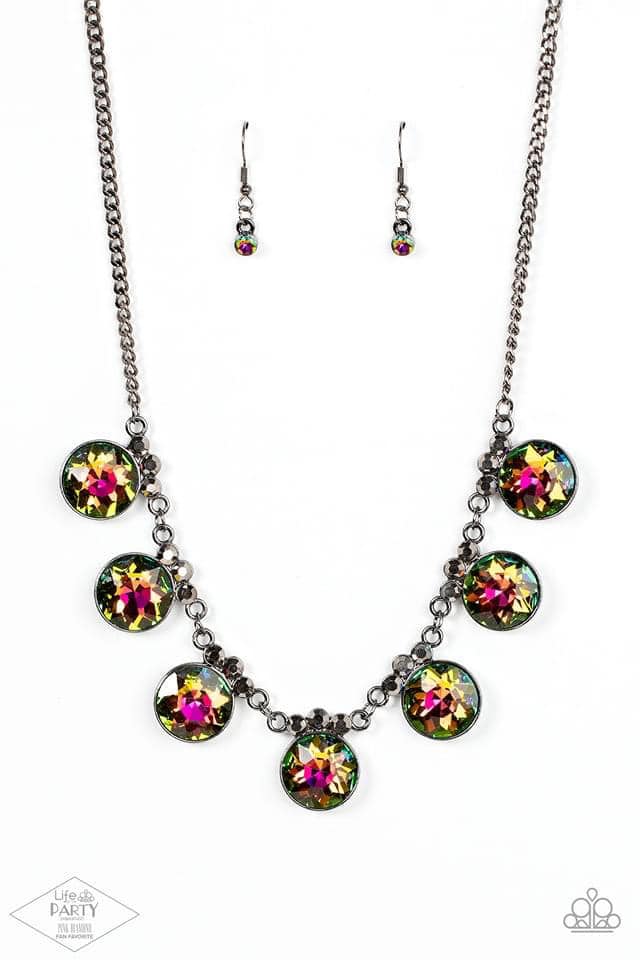 GLOW-Getter Glamour Multi Oil Spill Necklace