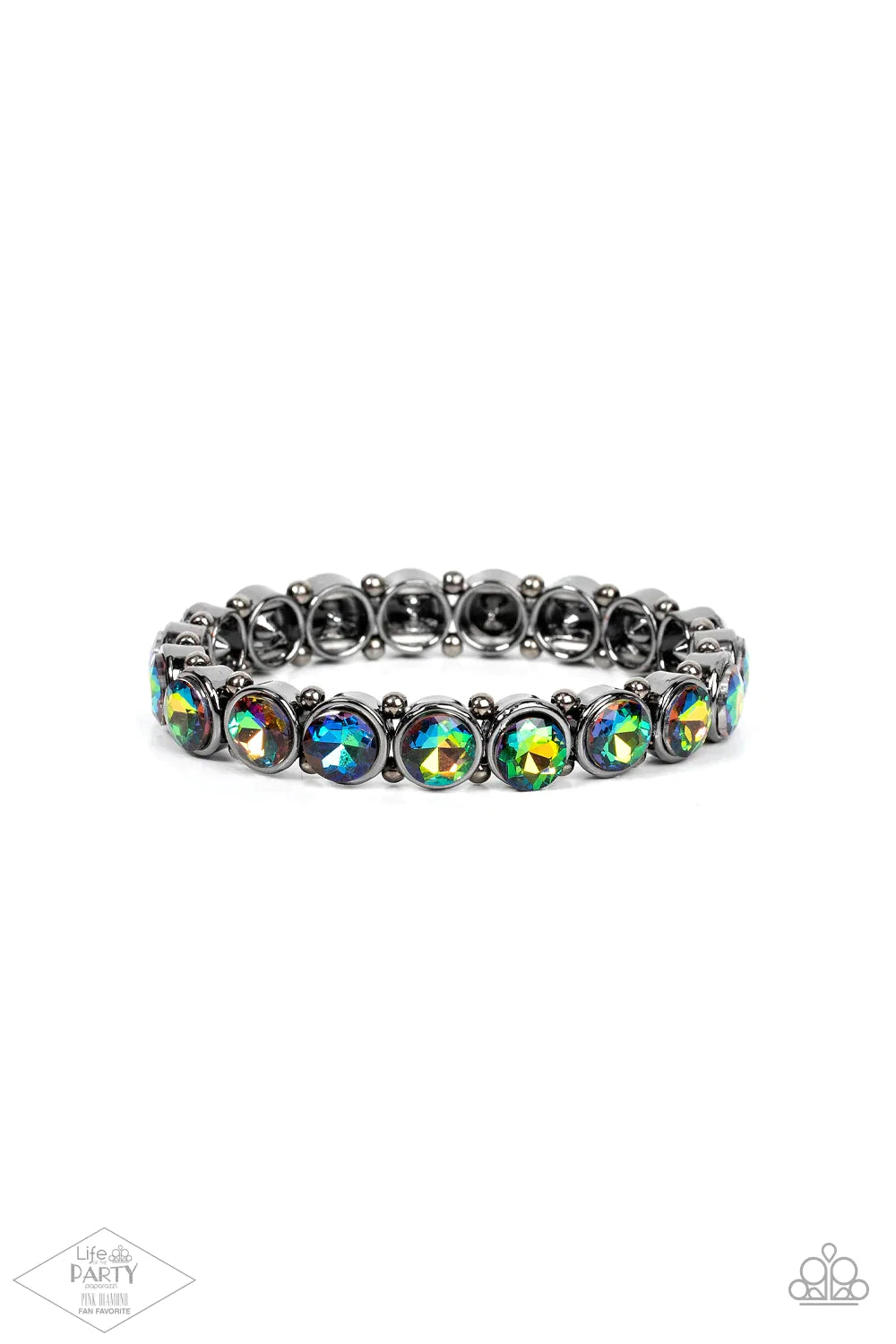 Sugar Coated Sparkle Multi Oil Spill Bracelet